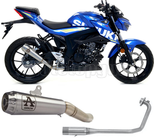 SCARICO OMOLOGATO ARROW PRO-RACE IN NICHROM CON FONDELLO IN INOX COMPATIBILE CON SUZUKI GSX-R 125 17/20