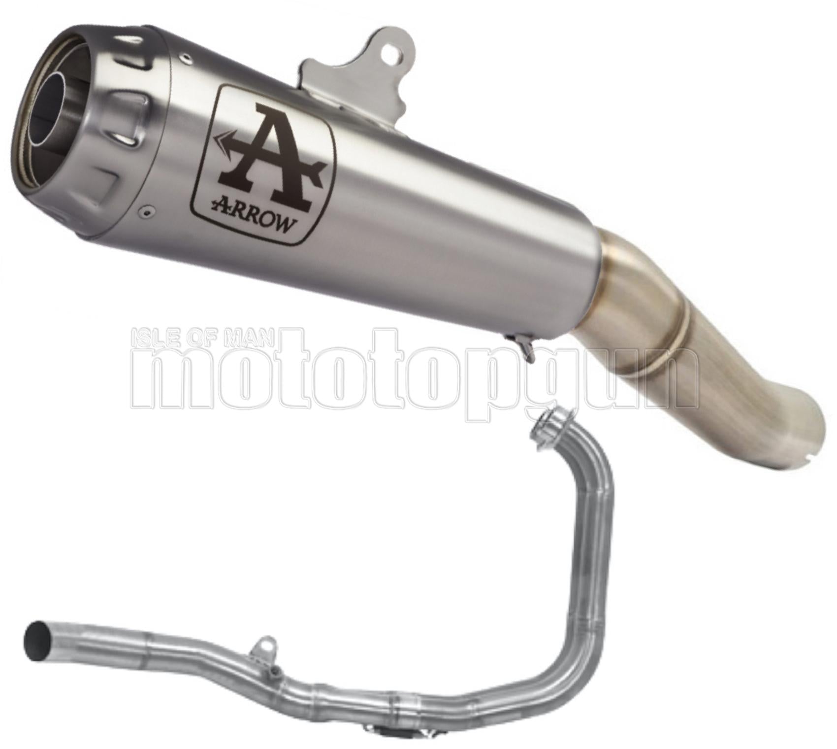 SCARICO OMOLOGATO CATALIZZATO ARROW PRO-RACE IN NICHROM CON FONDELLO IN INOX COMPATIBILE CON YAMAHA MT03 MT-03 18/19