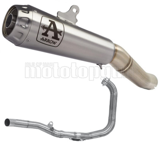 SCARICO OMOLOGATO CATALIZZATO ARROW PRO-RACE IN NICHROM CON FONDELLO IN INOX COMPATIBILE CON YAMAHA MT03 MT-03 18/19