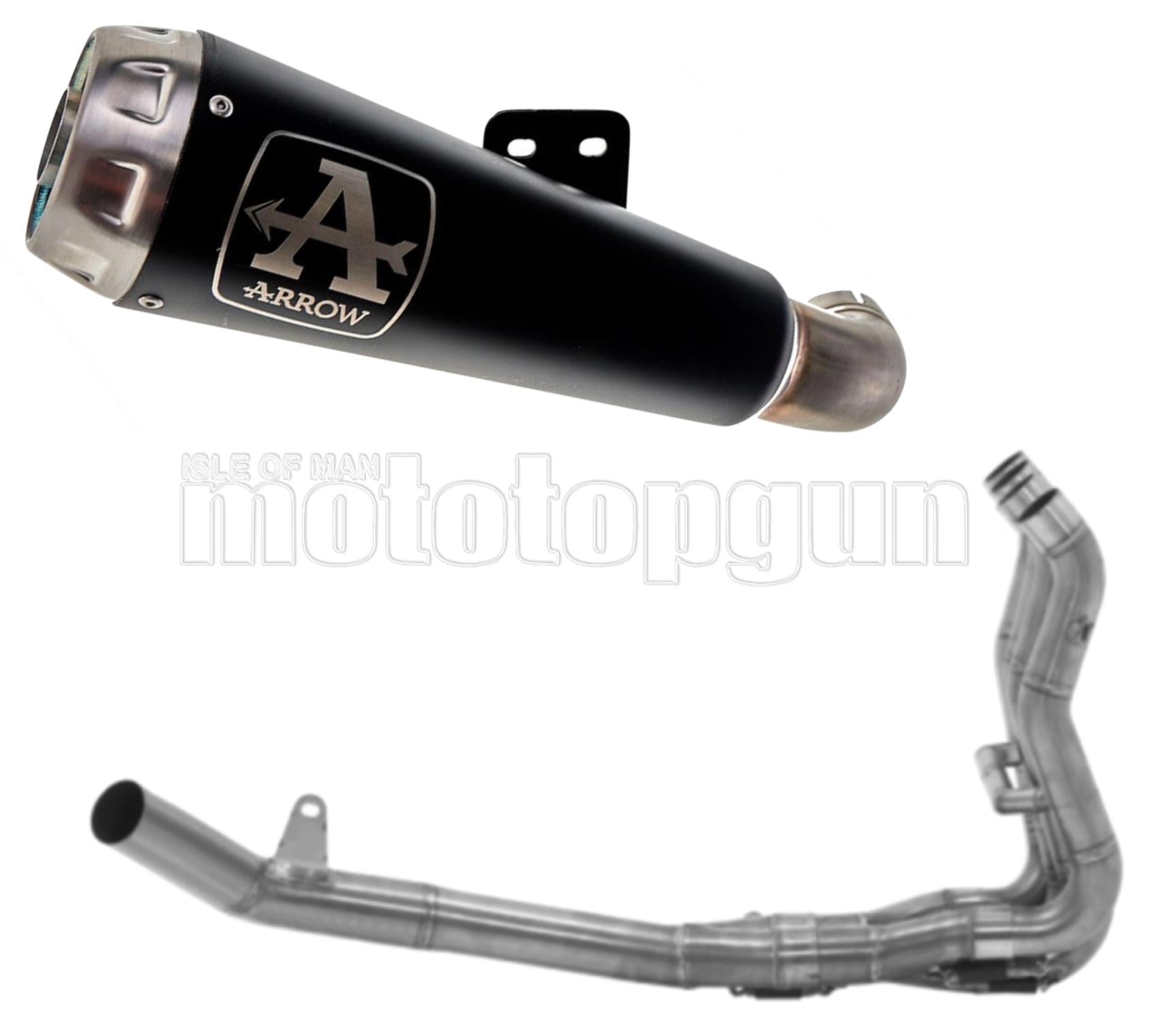 SCARICO OMOLOGATO CATALIZZATO ARROW PRO-RACE IN NICHROM NERO CON FONDELLO IN INOX COMPATIBILE CON SUZUKI KATANA 1000 19/20