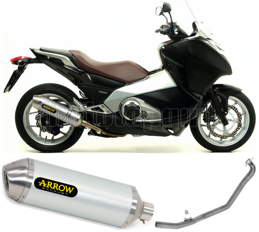 SCARICO COMPLETO OMOLOGATO OPEN ARROW RACE-TECH IN ALLUMINIO CON FONDELLO IN INOX COMPATIBILE CON HONDA INTEGRA 700 12/13