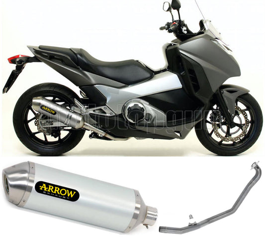 SCARICO COMPLETO OMOLOGATO OPEN ARROW RACE-TECH IN ALLUMINIO CON FONDELLO IN INOX COMPATIBILE CON HONDA NC 750 S 15/20