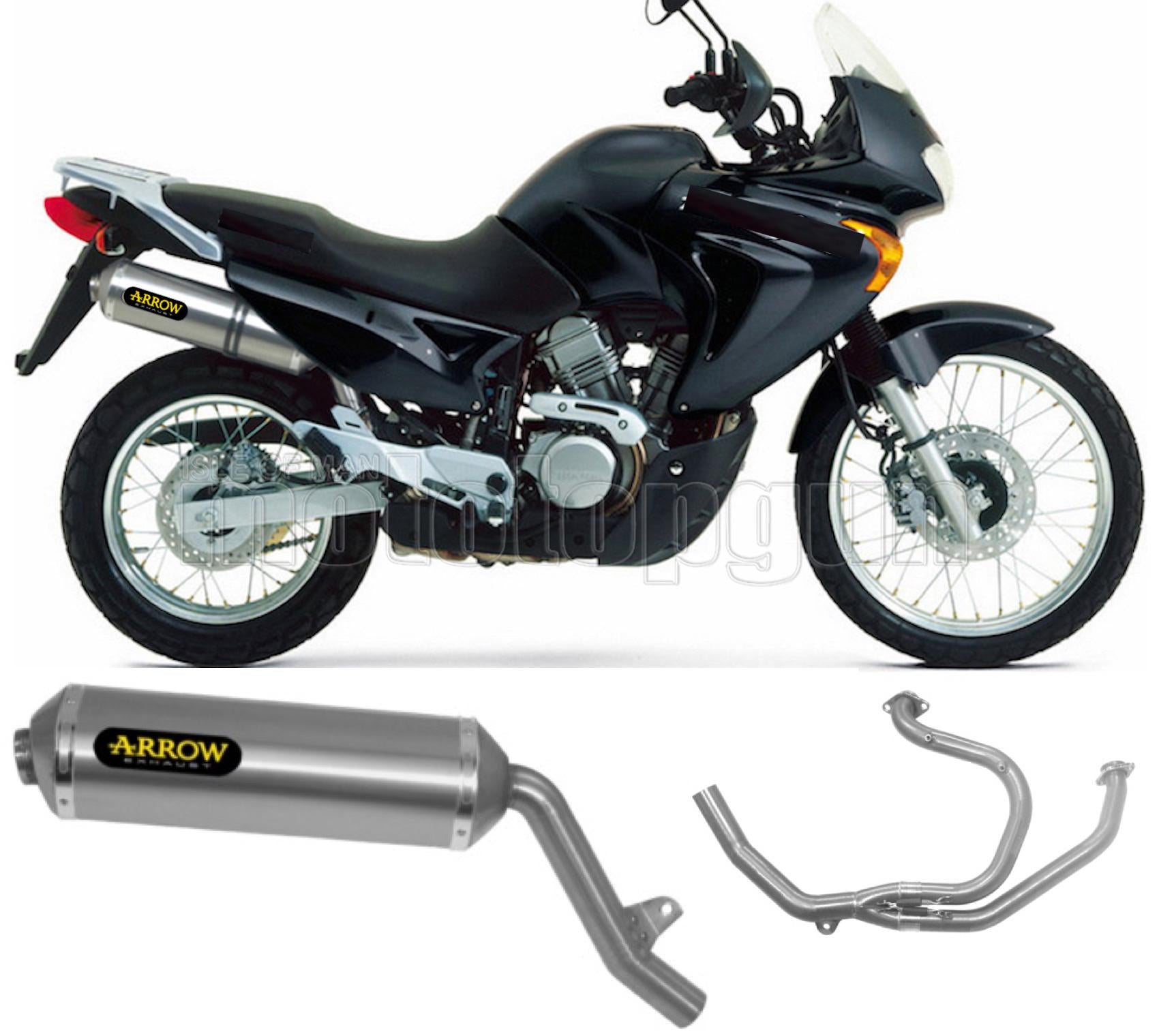 SCARICO OMOLOGATO ARROW RACE-TECH IN ALLUMINIO CON FONDELLO IN INOX COMPATIBILE CON HONDA XL 650 V TRANSALP 00/07
