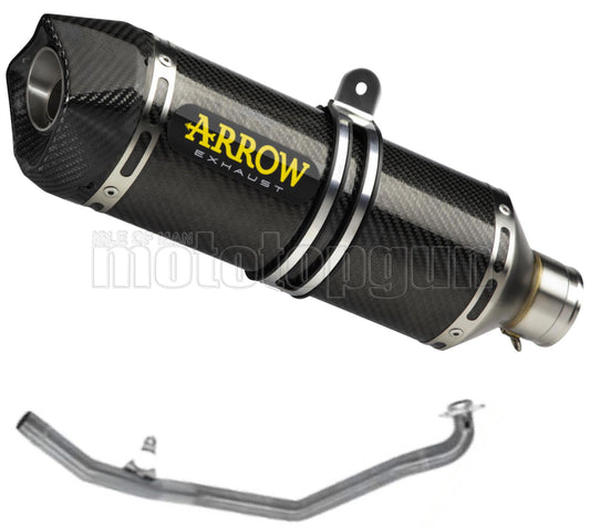 SCARICO OMOLOGATO CATALIZZATO ARROW RACE-TECH IN CARBONIO CON FONDELLO IN CARBY COMPATIBILE CON KAWASAKI NINJA 650 17/20