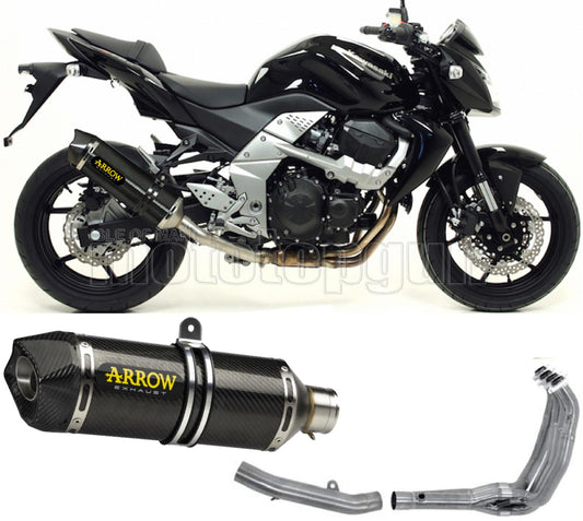 SCARICO COMPLETO OMOLOGATO OPEN ARROW RACE-TECH IN CARBONIO CON FONDELLO IN CARBY COMPATIBILE CON KAWASAKI Z750 Z-750 07/14