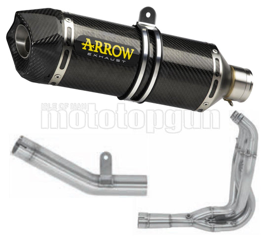 SCARICO OMOLOGATO OPEN ARROW RACE-TECH IN CARBONIO CON FONDELLO IN CARBY COMPATIBILE CON KAWASAKI ZX-6R ZX-6 R 636 19/20
