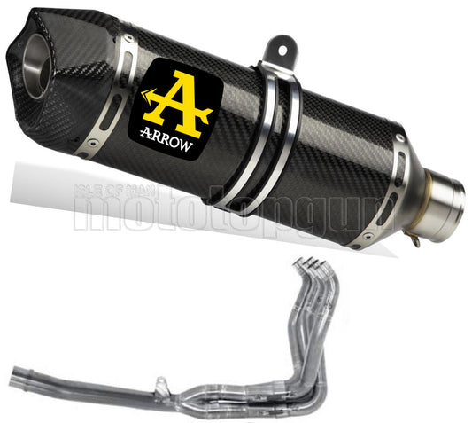 SCARICO OMOLOGATO CATALIZZATO ARROW RACE-TECH IN CARBONIO CON FONDELLO IN CARBY COMPATIBILE CON SUZUKI GSX-R 1000 R 17/20