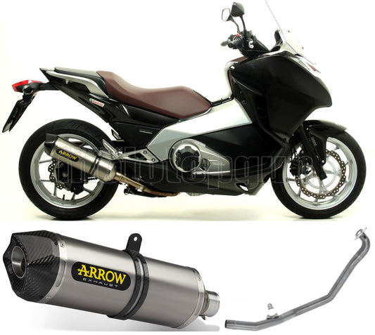 SCARICO COMPLETO OMOLOGATO OPEN ARROW RACE-TECH IN ALLUMINIO CON FONDELLO IN CARBY COMPATIBILE CON HONDA INTEGRA 700 12/13