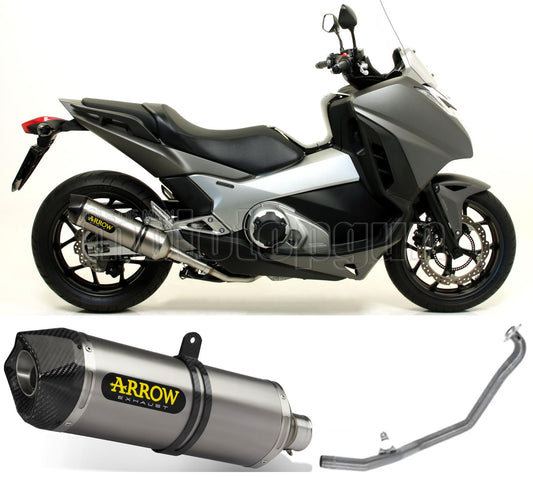 SCARICO COMPLETO OMOLOGATO OPEN ARROW RACE-TECH IN ALLUMINIO CON FONDELLO IN CARBY COMPATIBILE CON HONDA INTEGRA 750 DCT 14/20