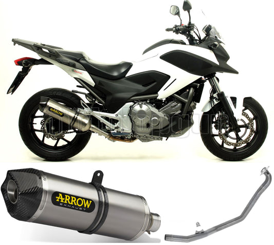 SCARICO COMPLETO OMOLOGATO OPEN ARROW RACE-TECH IN ALLUMINIO CON FONDELLO IN CARBY COMPATIBILE CON HONDA NC 700 X 12/13