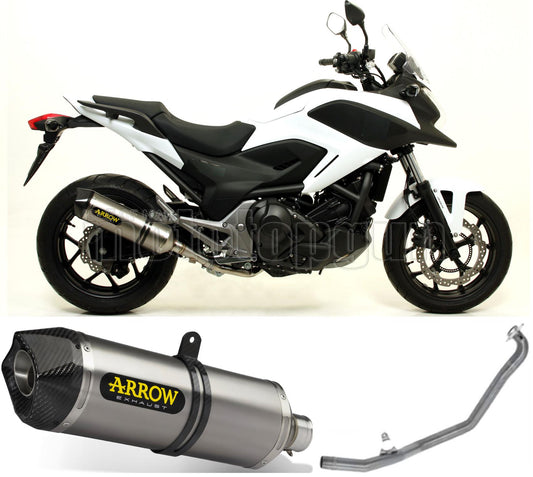 SCARICO COMPLETO OMOLOGATO OPEN ARROW RACE-TECH IN ALLUMINIO CON FONDELLO IN CARBY COMPATIBILE CON HONDA NC 750 X 14/20