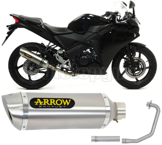 SCARICO OMOLOGATO ARROW THUNDER IN ALLUMINIO CON FONDELLO IN INOX COMPATIBILE CON HONDA CBR 125 R 11/16