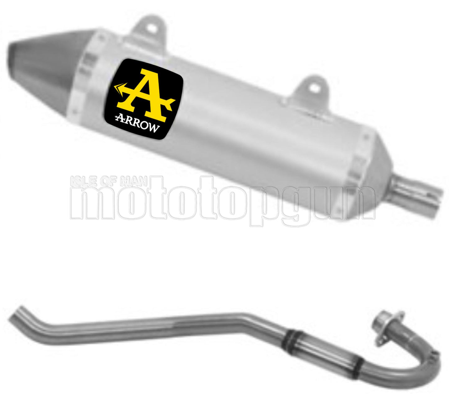 COLLETTORE OPEN ARROW THUNDER IN ALLUMINIO CON FONDELLO IN INOX COMPATIBILE CON MALAGUTI XTM 125 4T 19/20