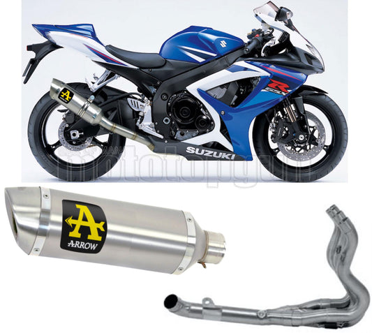 SCARICO COMPLETO OMOLOGATO OPEN ARROW THUNDER IN ALLUMINIO CON FONDELLO IN INOX COMPATIBILE CON SUZUKI GSX-R 750 IE 08/10