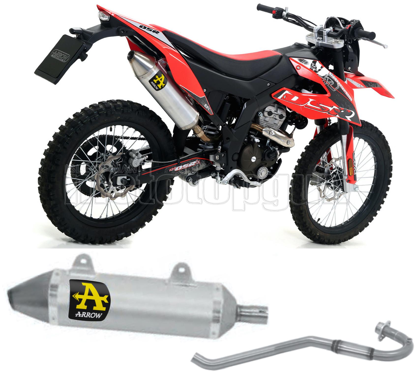 COLLETTORE OPEN ARROW THUNDER IN ALLUMINIO CON FONDELLO IN INOX COMPATIBILE CON UM DSR EX 125 18/20