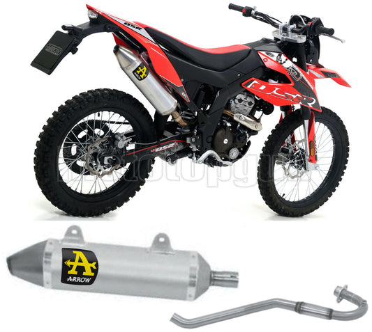 COLLETTORE OPEN ARROW THUNDER IN ALLUMINIO CON FONDELLO IN INOX COMPATIBILE CON UM DSR EX 125 18/20