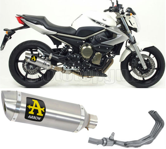 SCARICO COMPLETO OMOLOGATO OPEN ARROW THUNDER IN ALLUMINIO CON FONDELLO IN INOX COMPATIBILE CON YAMAHA XJ6 09/15
