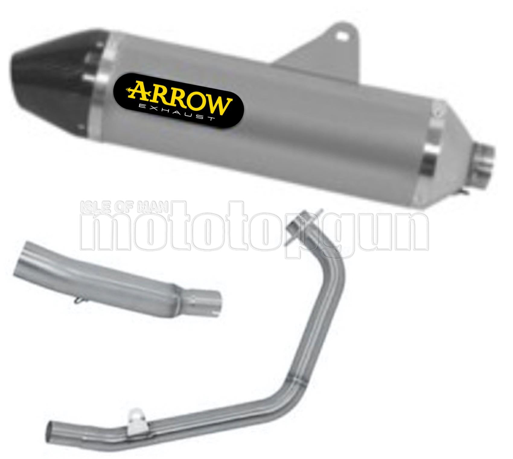 SCARICO OMOLOGATO ARROW THUNDER IN TITANIO CON FONDELLO IN CARBY COMPATIBILE CON HONDA CRF 250 L 17/18