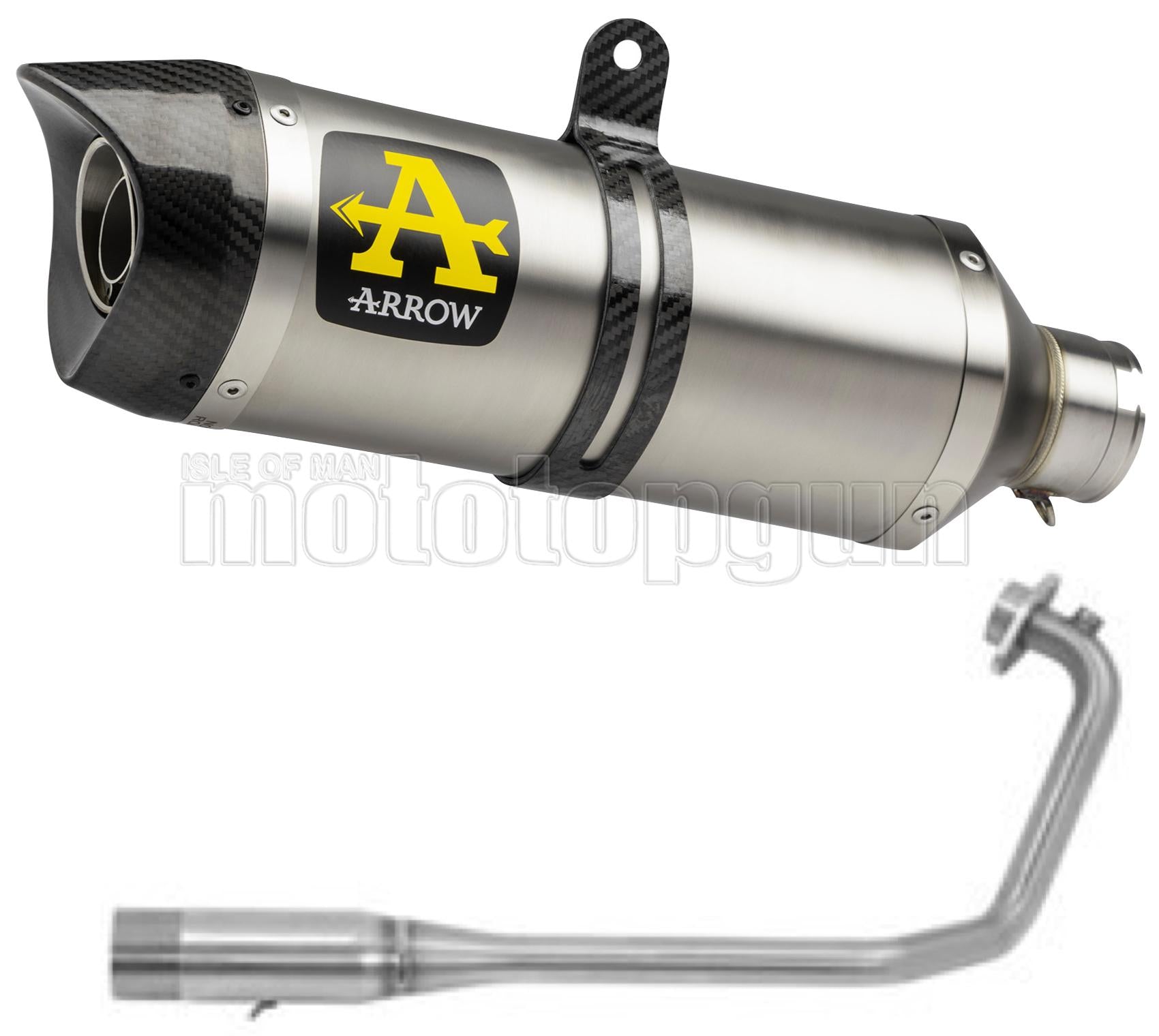 SCARICO OMOLOGATO ARROW THUNDER IN TITANIO CON FONDELLO IN CARBY COMPATIBILE CON SUZUKI GSX-R 125 17/20