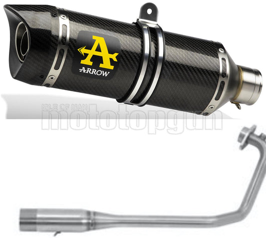 SCARICO OMOLOGATO ARROW THUNDER IN CARBONIO CON FONDELLO IN CARBY COMPATIBILE CON SUZUKI GSX-S 125 17/20