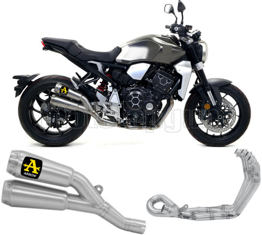SCARICO OMOLOGATO ARROW PRO-RACE IN NICHROM CON FONDELLO IN INOX COMPATIBILE CON HONDA CB 1000 R 18/23