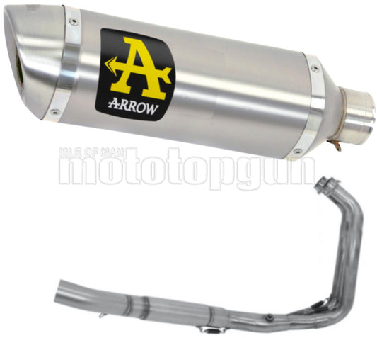 SCARICO COMPLETO OMOLOGATO OPEN ARROW THUNDER IN ALLUMINIO CON FONDELLO IN INOX COMPATIBILE CON YAMAHA TRACER 700 2020