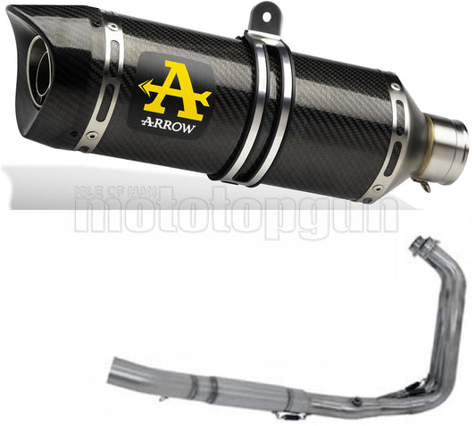 SCARICO COMPLETO OMOLOGATO OPEN ARROW THUNDER IN CARBONIO CON FONDELLO IN CARBY COMPATIBILE CON YAMAHA TRACER 700 2020