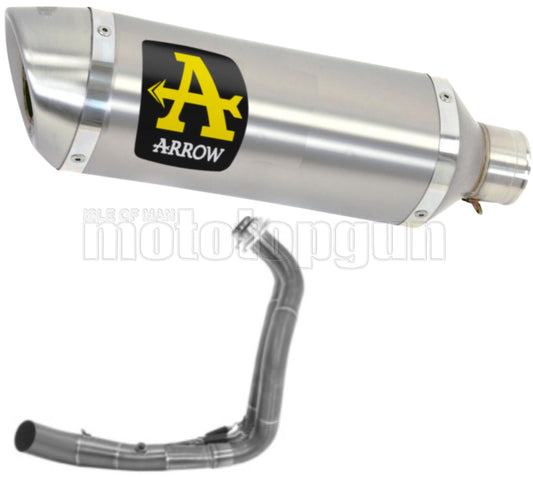 SCARICO COMPLETO OMOLOGATO OPEN ARROW THUNDER IN ALLUMINIO CON FONDELLO IN INOX COMPATIBILE CON YAMAHA TRACER 7 21/23