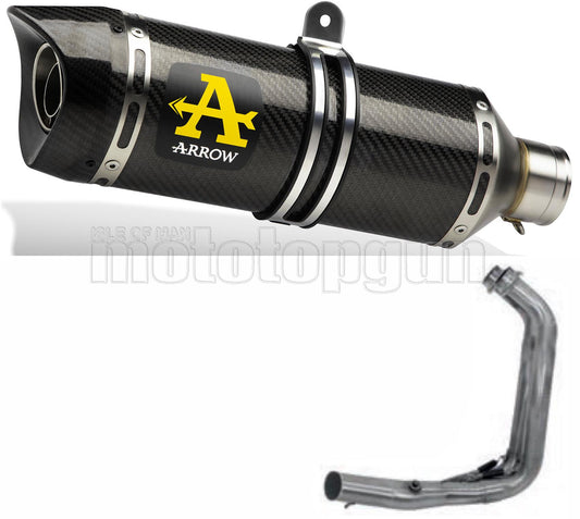 SCARICO COMPLETO OMOLOGATO OPEN ARROW THUNDER IN CARBONIO CON FONDELLO IN CARBY COMPATIBILE CON YAMAHA TRACER 700 2020