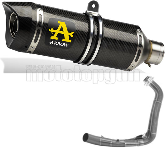 SCARICO COMPLETO OMOLOGATO OPEN ARROW THUNDER IN CARBONIO CON FONDELLO IN CARBY COMPATIBILE CON YAMAHA TRACER 7 21/23