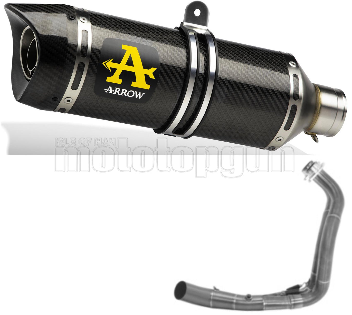 SCARICO COMPLETO OMOLOGATO OPEN ARROW THUNDER IN CARBONIO CON FONDELLO IN CARBY COMPATIBILE CON YAMAHA TRACER 7 21/23