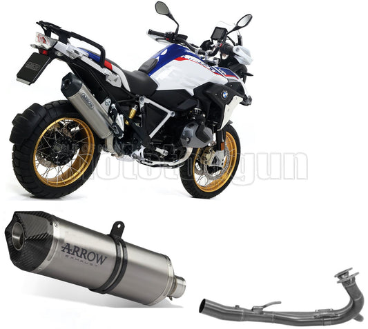 SCARICO COMPLETO OMOLOGATO OPEN ARROW MAXI RACE-TECH IN ALLUMINIO CON FONDELLO IN CARBY COMPATIBILE CON BMW R1250 R-1250 GS 19/23