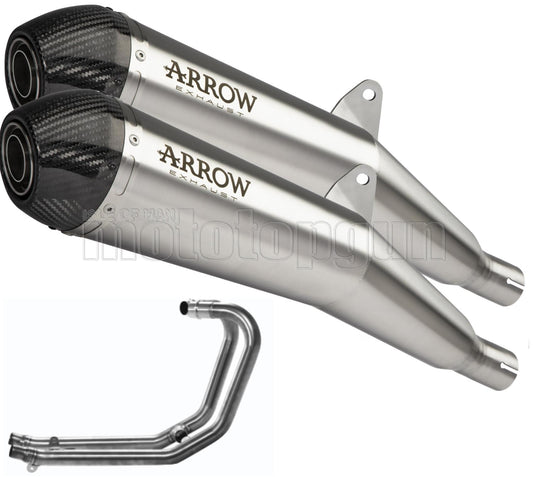 SCARICO OMOLOGATO CATALIZZATO ARROW PRO-RACING IN NICHROM CON FONDELLO IN CARBY COMPATIBILE CON TRIUMPH SPEED TWIN 1200 19/20