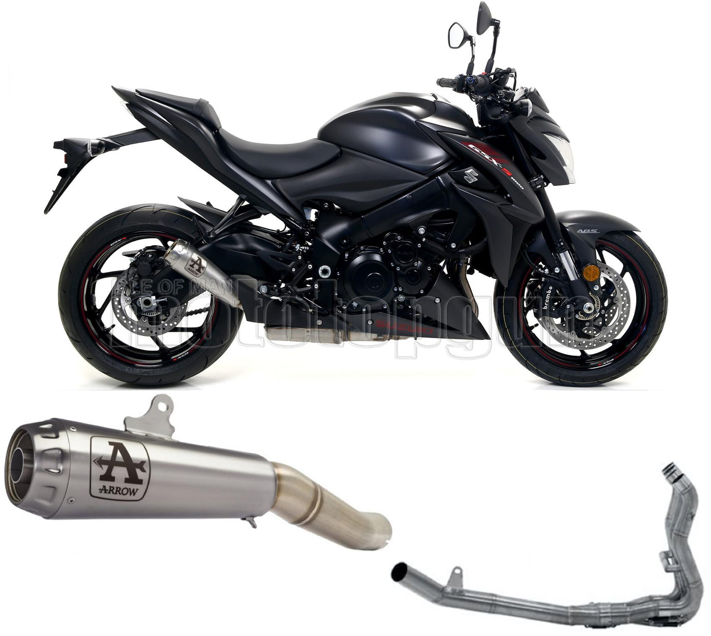 SCARICO OMOLOGATO CATALIZZATO ARROW PRO-RACE IN NICHROM CON FONDELLO IN INOX COMPATIBILE CON SUZUKI GSX-S 1000 15/20