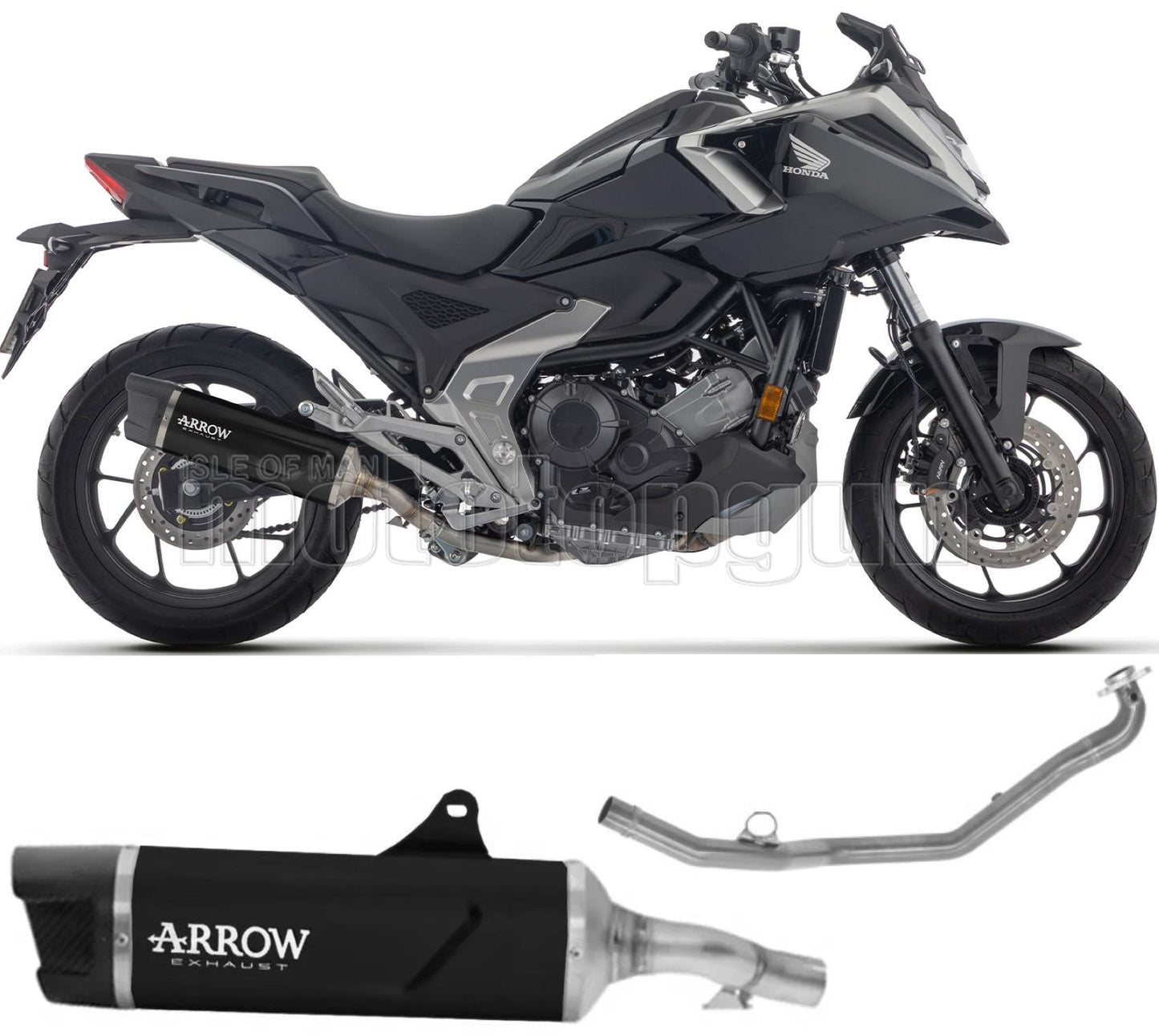 ARROW SCARICO COMPLETO OMOLOGATO OPEN INDY-RACE EVO ALLUMINIO NERO FONDELLO CARBY COMPATIBILE CON HONDA NC 750 X 2025