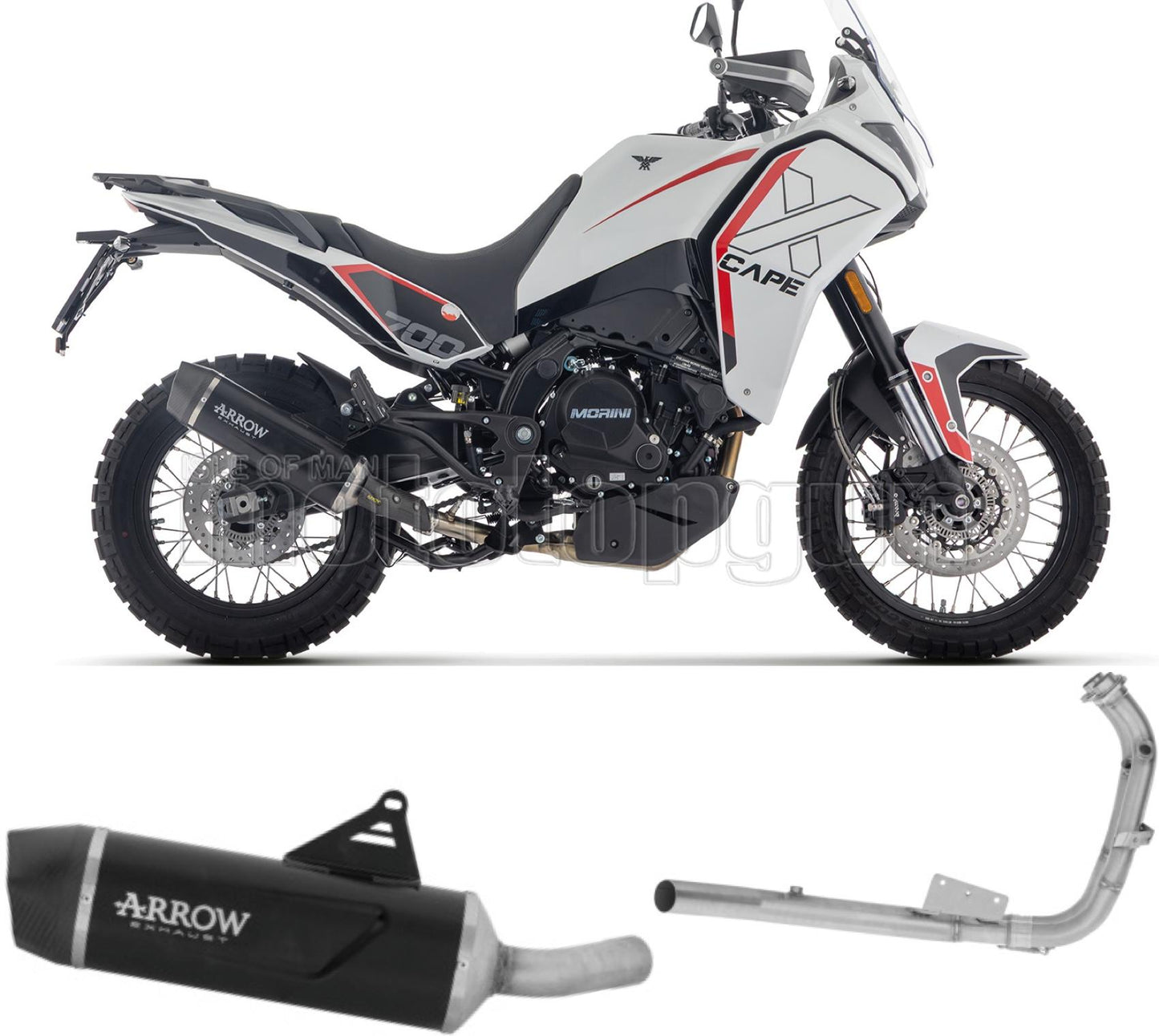 ARROW SCARICO COMPLETO OMOLOGATO OPEN INDY-RACE EVO ALLUMINIO FONDELLO CARBY COMPATIBILE CON MOTO MORINI X-CAPE 700 2025