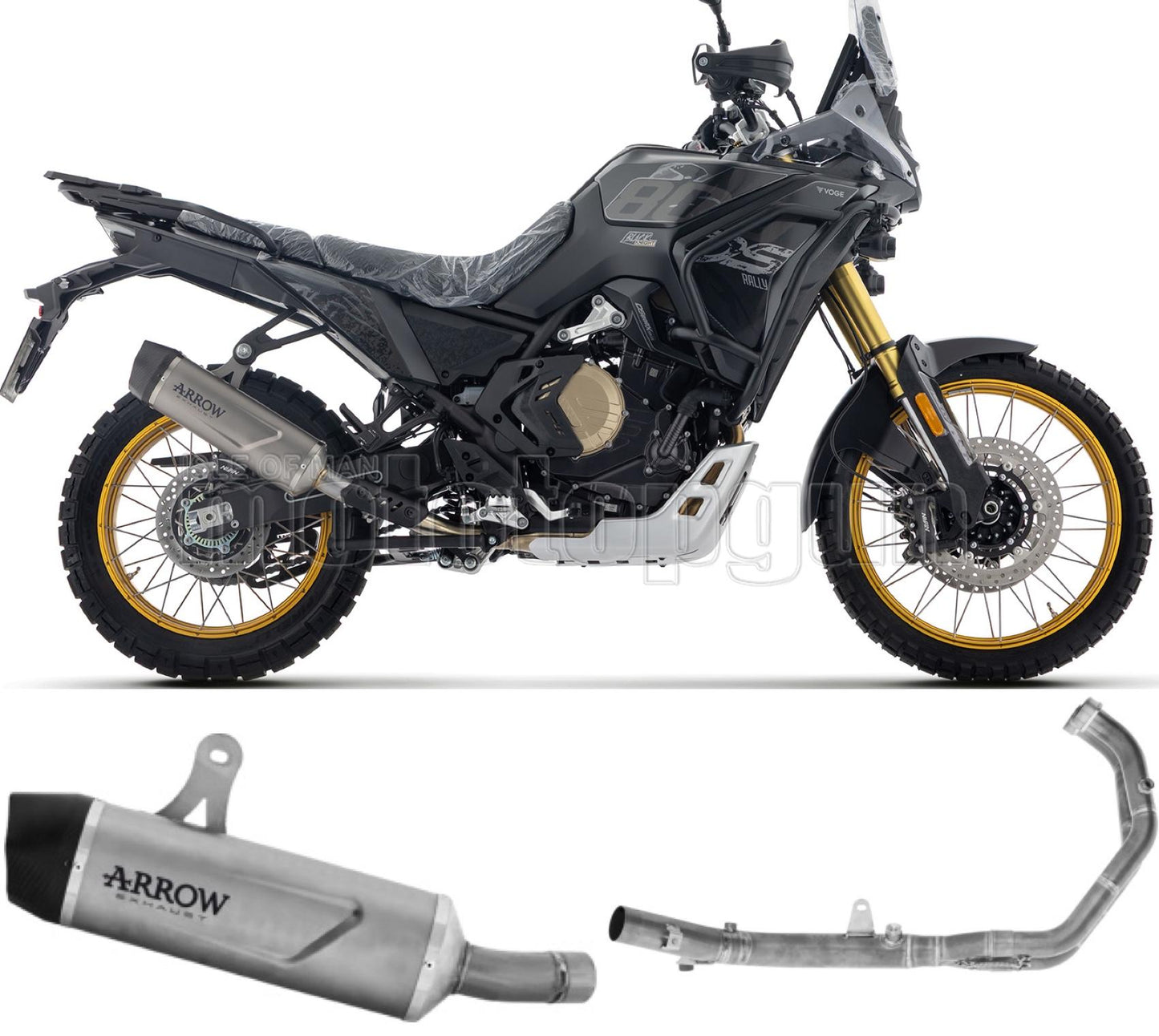 ARROW SCARICO COMPLETO OMOLOGATO OPEN INDY-RACE EVO TITANIO FONDELLO INOX COMPATIBILE CON VOGE VALICO 800 DSX RALLY 25/26