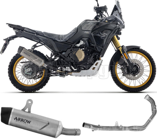 ARROW SCARICO COMPLETO OMOLOGATO OPEN INDY-RACE EVO TITANIO FONDELLO INOX COMPATIBILE CON VOGE VALICO 800 DSX RALLY 25/26