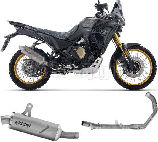ARROW SCARICO COMPLETO OMOLOGATO OPEN INDY-RACE EVO ALLUMINIO NERO FONDELLO CARBY COMPATIBILE CON VOGE VALICO 800 DSX RALLY 25/26