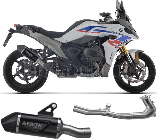 ARROW SCARICO COMPLETO OMOLOGATO OPEN INDY-RACE EVO ALLUMINIO NERO FONDELLO CARBY COMPATIBILE CON BMW R 1300 RS 25/26