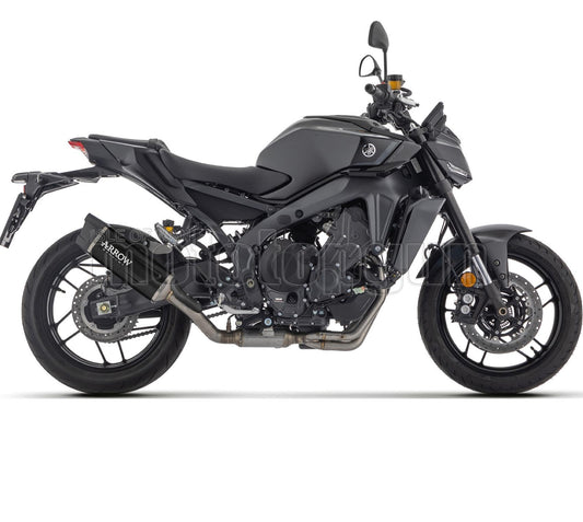 ARROW SCARICO COMPLETO OMOLOGATO OPEN INDY-RACE EVO ALLUMINIO NERO FONDELLO CARBY COMPATIBILE CON YAMAHA MT09 MT-09 35KW 24/25