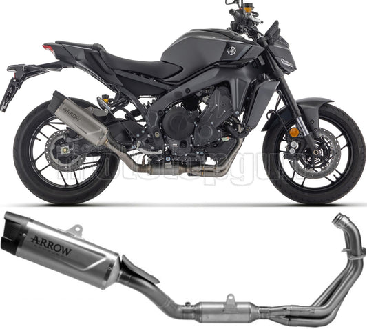 ARROW SCARICO COMPLETO OMOLOGATO OPEN INDY-RACE EVO TITANIO FONDELLO CARBY COMPATIBILE CON YAMAHA MT09 MT-09 35KW 24/25