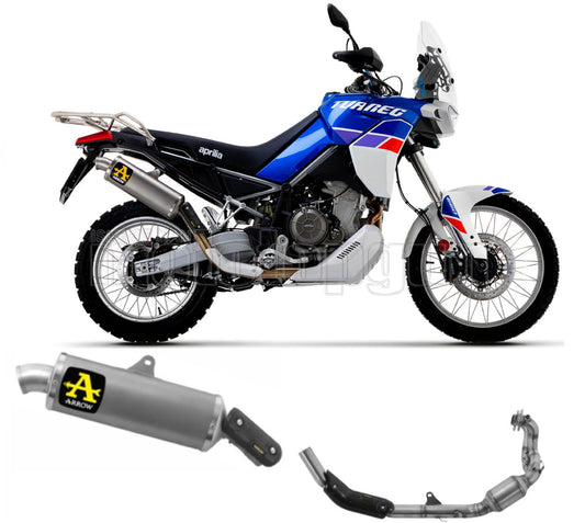 SCARICO OMOLOGATO ARROW INDY-RACE IN TITANIO CON FONDELLO IN INOX COMPATIBILE CON APRILIA TUAREG 660 22/23