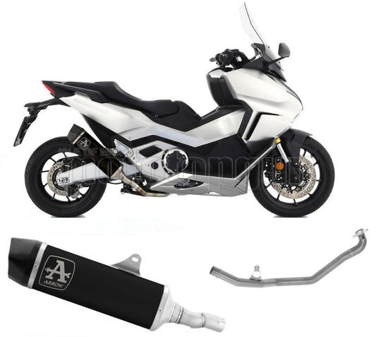 SCARICO RACE + DBKILLER ARROW INDY-RACE IN ALLUMINIO NERO CON FONDELLO IN CARBY COMPATIBILE CON HONDA FORZA 750 21/23
