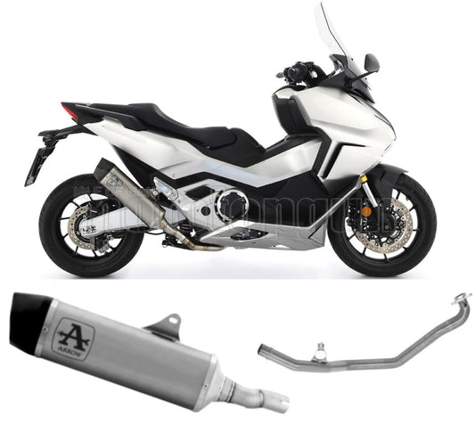 SCARICO RACE + DBKILLER ARROW INDY-RACE IN TITANIO CON FONDELLO IN CARBY COMPATIBILE CON HONDA FORZA 750 21/23