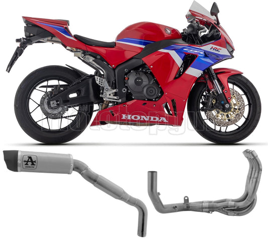 SCARICO OMOLOGATO ARROW INDY-RACE IN TITANIO CON COPPA IN CARBONIO COMPATIBILE CON HONDA CBR 600 RR 2024