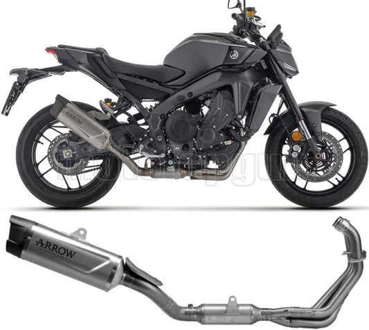 ARROW SCARICO COMPLETO OMOLOGATO OPEN INDY-RACE EVO TITANIO FONDELLO CARBY COMPATIBILE CON YAMAHA MT-09 MT09 SP 24/25