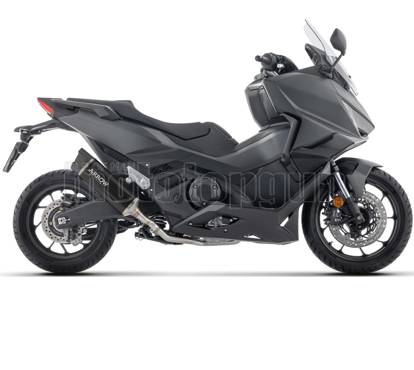 ARROW SCARICO COMPLETO OMOLOGATO OPEN INDY-RACE EVO ALLUMINIO NERO FONDELLO CARBY COMPATIBILE CON HONDA FORZA 750 2025