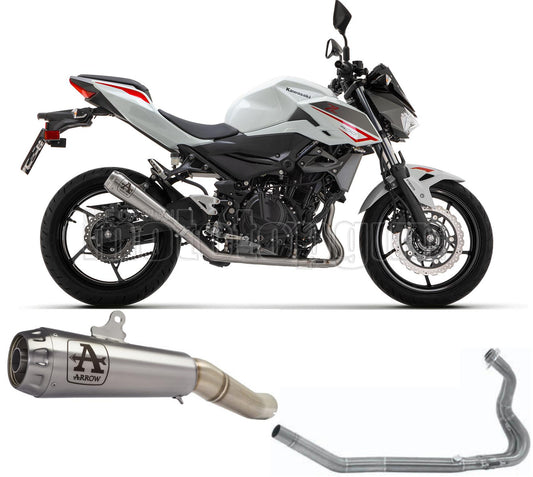 SCARICO OMOLOGATO ARROW PRO-RACE IN NICHROM CON FONDELLO IN INOX COMPATIBILE CON KAWASAKI Z400 Z-400 2023