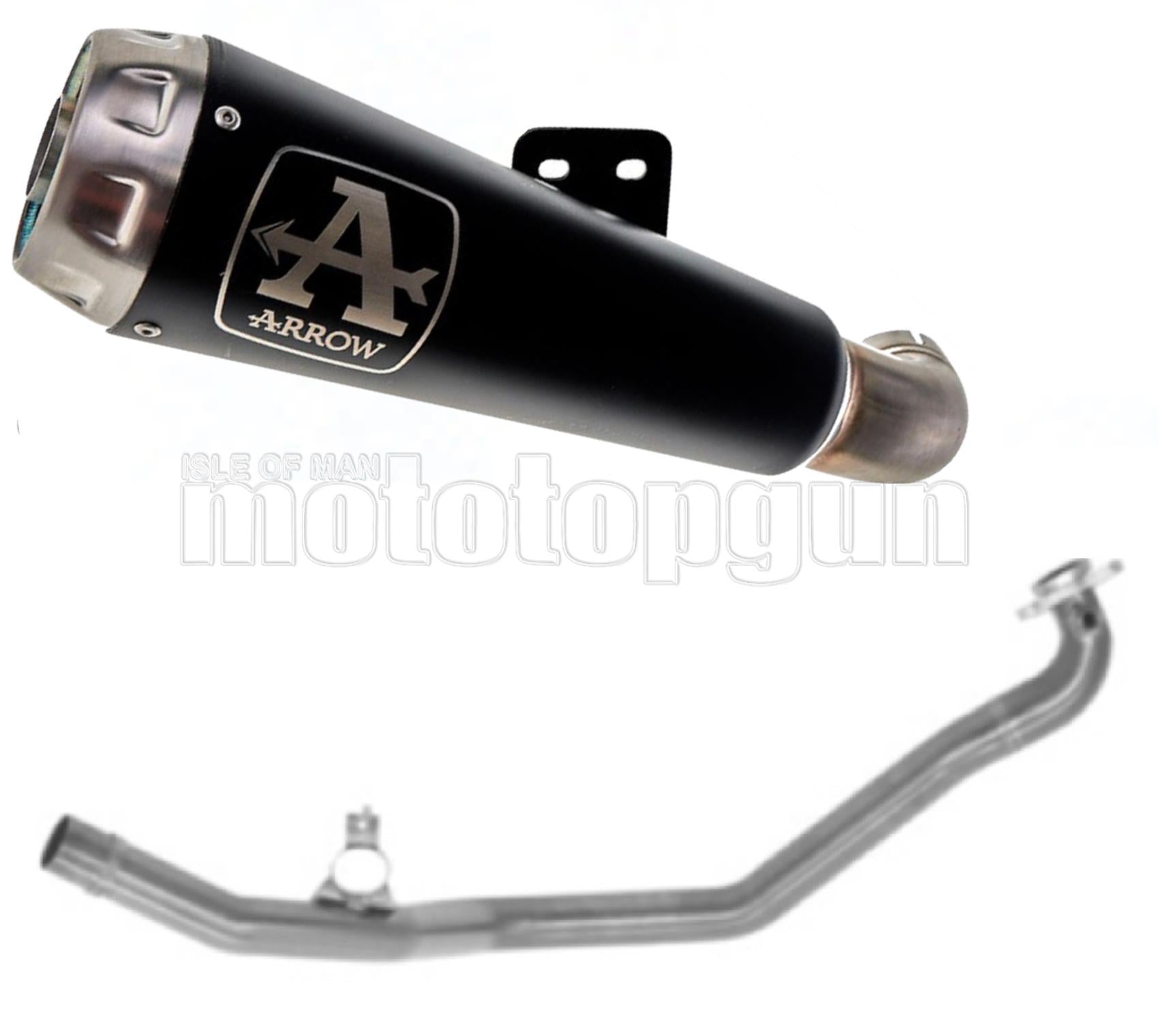 SCARICO RACE + DBKILLER ARROW PRO-RACE IN ALLUMINIO NERO CON FONDELLO IN CARBY COMPATIBILE CON HONDA FORZA 750 21/23